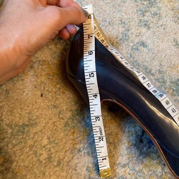 Joan and David DVFLIPP pump patent leather blue - Picture 6 of 6